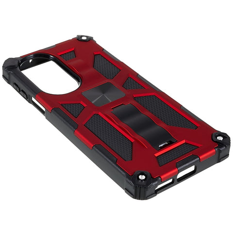 For Motorola Edge 30 Pro (Motorola Edge+ (2022))/Edge X30 PC TPU Combo Armor Cell Phone Case Wear-resistant Drop-proof Kickstand Hybrid Shell