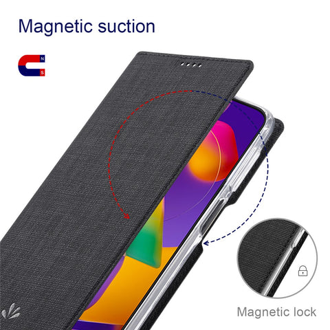 VILI DMX Series Shockproof Case for Motorola Moto G (2022) 5G PU Leather Phone Case Hands-free Protective Cover with Card Holder/Stand