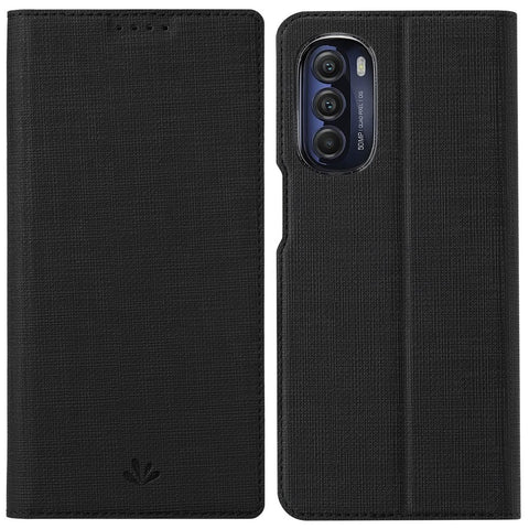 VILI DMX Series for Motorola Moto G Stylus 5G (2022) Stand Phone Case PU Leather Phone Shell Hands-free Anti-drop Cover with Card Holder