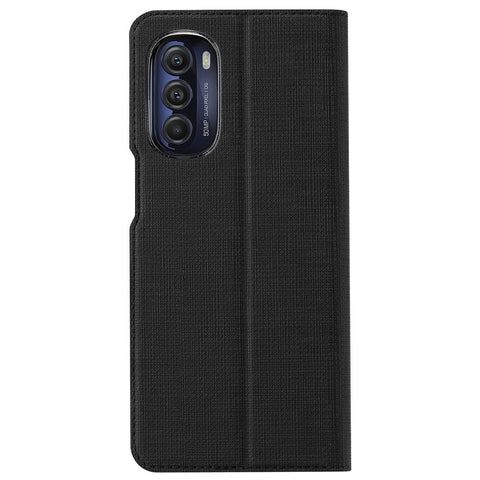 VILI DMX Series for Motorola Moto G Stylus 5G (2022) Stand Phone Case PU Leather Phone Shell Hands-free Anti-drop Cover with Card Holder