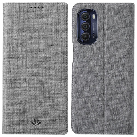 VILI DMX Series for Motorola Moto G Stylus 5G (2022) Stand Phone Case PU Leather Phone Shell Hands-free Anti-drop Cover with Card Holder