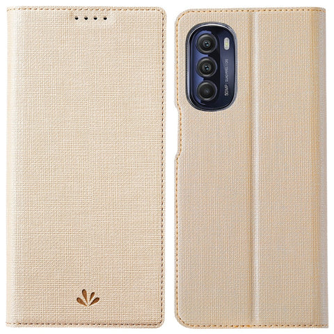 VILI DMX Series for Motorola Moto G Stylus 5G (2022) Stand Phone Case PU Leather Phone Shell Hands-free Anti-drop Cover with Card Holder