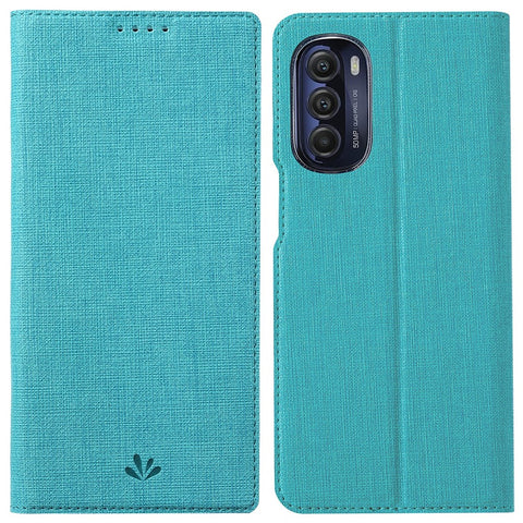 VILI DMX Series for Motorola Moto G Stylus 5G (2022) Stand Phone Case PU Leather Phone Shell Hands-free Anti-drop Cover with Card Holder