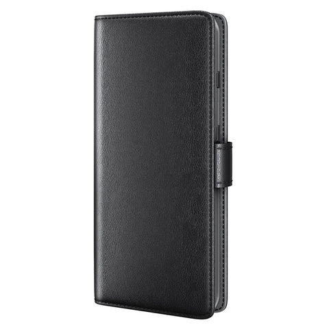 For Motorola Edge X30 Case Genuine Split Leather Phone Cover with Wallet Stand
