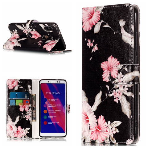 Pattern Printing Wallet Stand Leather Case for Xiaomi Redmi Note 5 Pro (Dual Camera) / Redmi Note 5 (China)