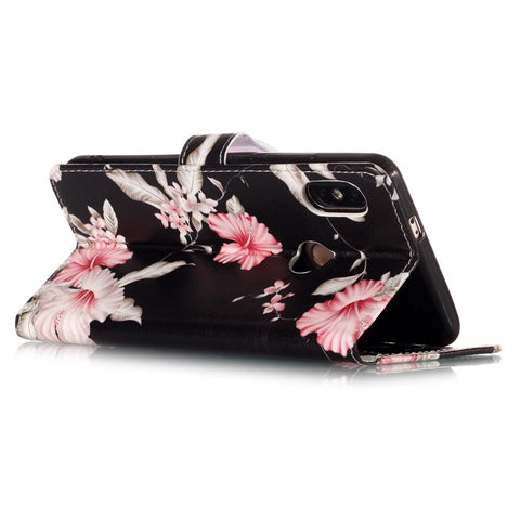 Pattern Printing Wallet Stand Leather Case for Xiaomi Redmi Note 5 Pro (Dual Camera) / Redmi Note 5 (China)