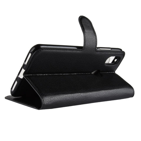 Litchi Skin Wallet Leather Stand Case for Xiaomi Mi A2 / Mi 6X