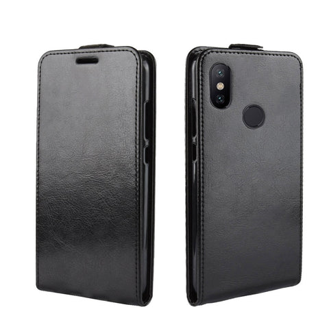 Crazy Horse Vertical Flip Leather Case Cover with Card Slot for Xiaomi Mi 6X / Mi A2
