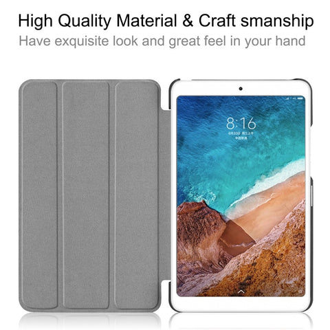 Tri-Fold Stand Leather Smart Case for Xiaomi Mi Pad 4