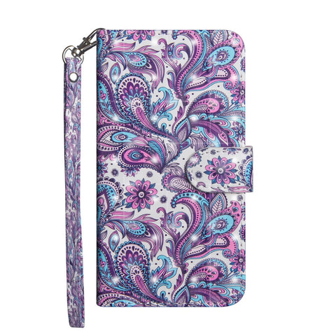 Patterned Wallet Stand Leather Mobile Cover for Xiaomi Redmi 6 (Dual Camera: 12MP+5MP)