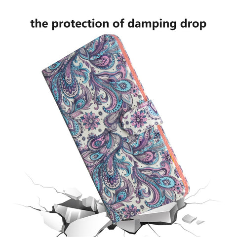 Patterned Wallet Stand Leather Mobile Cover for Xiaomi Redmi 6 (Dual Camera: 12MP+5MP)