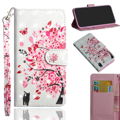 Patterned Wallet Stand Leather Cover for Xiaomi Redmi 6A (Single 12MP Rear Camera)