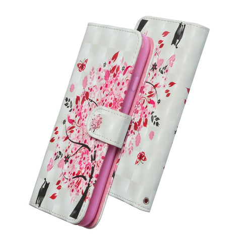Patterned Wallet Stand Leather Cover for Xiaomi Redmi 6A (Single 12MP Rear Camera)