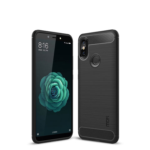 MOFI Carbon Fiber Texture Brushed TPU Protection Case for Xiaomi Redmi S2 / Y2
