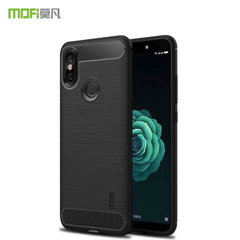MOFI Carbon Fiber Texture Brushed TPU Protection Case for Xiaomi Redmi S2 / Y2