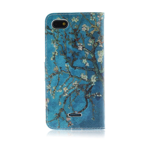 Pattern Printing Wallet Stand Leather Phone Case for Xiaomi Redmi 6A