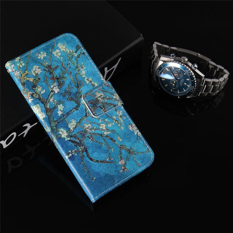 Pattern Printing Wallet Stand Leather Phone Case for Xiaomi Redmi 6A