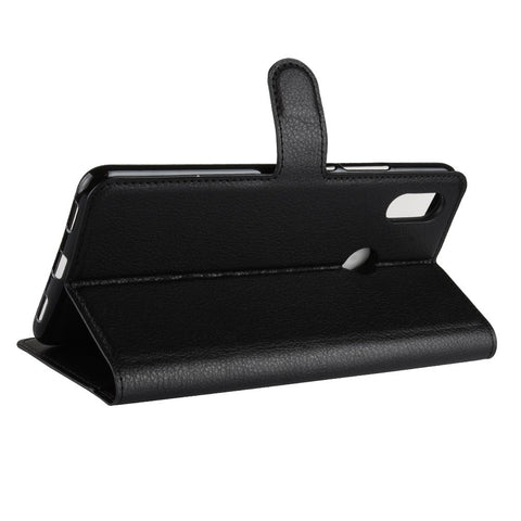 Litchi Skin Wallet Leather Stand Case for Xiaomi Mi Max 3