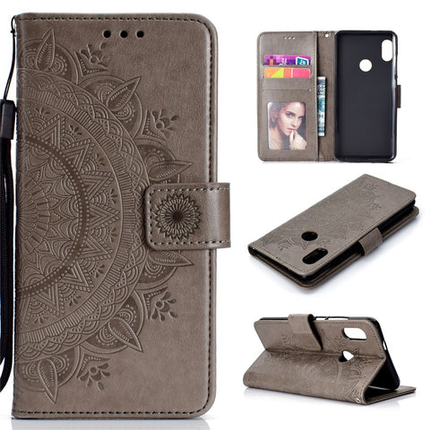 Imprinted Mandala Pattern PU Leather Protection Accessory Case for Xiaomi Redmi Note 5 Pro (Dual Camera) / Redmi Note 5 (China)