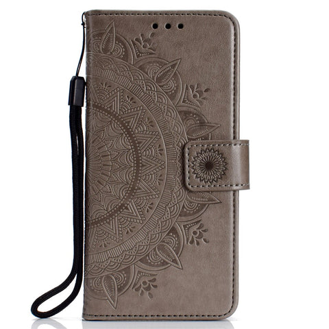 Imprinted Mandala Pattern PU Leather Protection Accessory Case for Xiaomi Redmi Note 5 Pro (Dual Camera) / Redmi Note 5 (China)