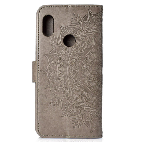 Imprinted Mandala Pattern PU Leather Protection Accessory Case for Xiaomi Redmi Note 5 Pro (Dual Camera) / Redmi Note 5 (China)