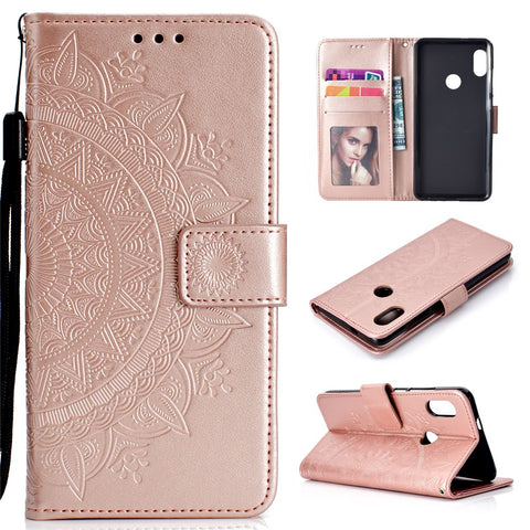 Imprinted Mandala Pattern PU Leather Protection Accessory Case for Xiaomi Redmi Note 5 Pro (Dual Camera) / Redmi Note 5 (China)