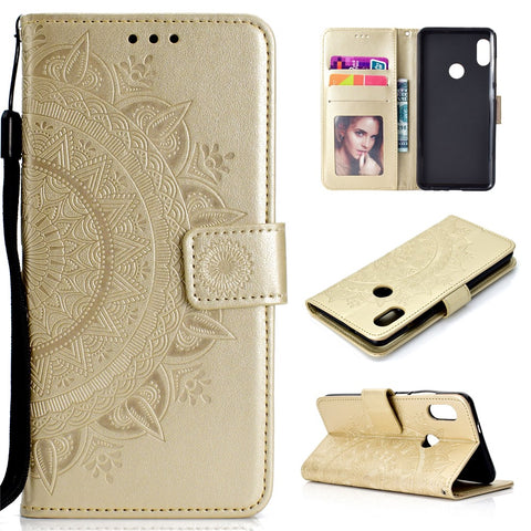 Imprinted Mandala Pattern PU Leather Protection Accessory Case for Xiaomi Redmi Note 5 Pro (Dual Camera) / Redmi Note 5 (China)