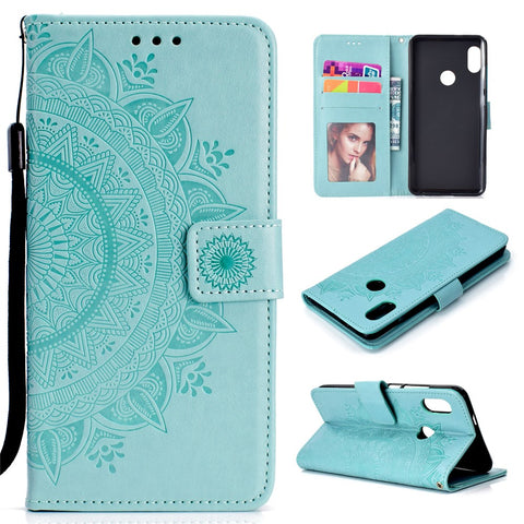 Imprinted Mandala Pattern PU Leather Protection Accessory Case for Xiaomi Redmi Note 5 Pro (Dual Camera) / Redmi Note 5 (China)