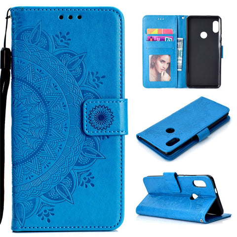 Imprinted Mandala Pattern PU Leather Protection Accessory Case for Xiaomi Redmi Note 5 Pro (Dual Camera) / Redmi Note 5 (China)