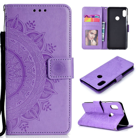 Imprinted Mandala Pattern PU Leather Protection Accessory Case for Xiaomi Redmi Note 5 Pro (Dual Camera) / Redmi Note 5 (China)