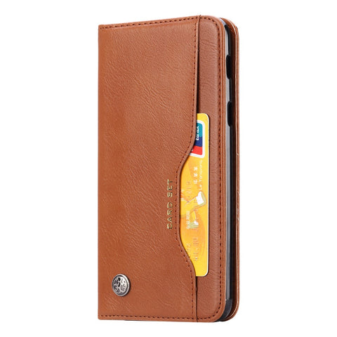 Auto-absorbed Leather Stand Wallet Mobile Casing for Xiaomi Pocophone F1 / Poco F1 (India)