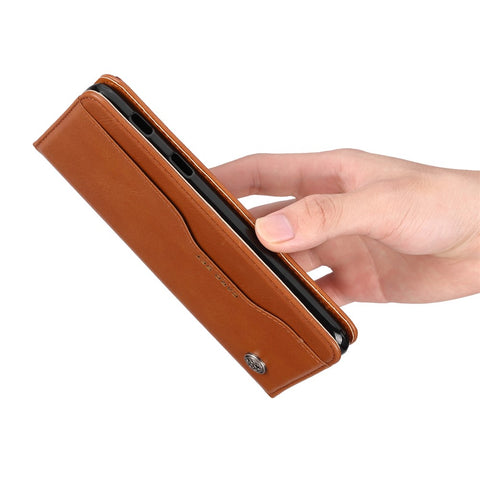 Auto-absorbed Leather Stand Wallet Mobile Casing for Xiaomi Pocophone F1 / Poco F1 (India)