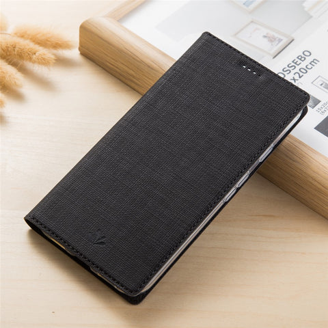 VILI DMX Cross Texture Leather Case for Xiaomi Pocophone F1 / Poco F1 (India) [Stand and Card Slot]