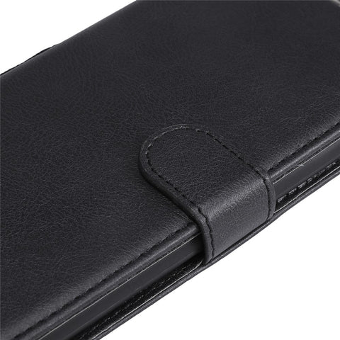 For Xiaomi Redmi Note 6 Pro Case Solid Color Leather Mobile Cover Wallet Stand with Strap