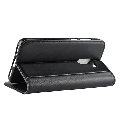 For Xiaomi Pocophone F1 / Poco F1 (India) Phone Cases Genuine Split Leather Wallet Mobile Cover Stand