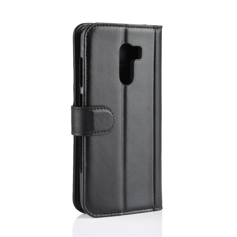For Xiaomi Pocophone F1 / Poco F1 (India) Phone Cases Genuine Split Leather Wallet Mobile Cover Stand