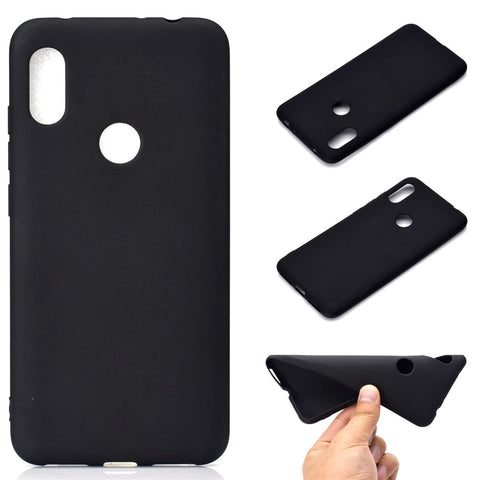 Solid Color Soft Matte TPU Cell Phone Case for Xiaomi Redmi Note 6 Pro
