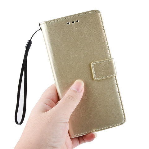 Crazy Horse Wallet Stand Leather Protective Cover for Xiaomi Mi A2 Lite / Redmi 6 Pro