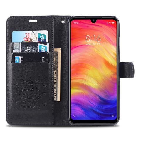 AZNS Leather Wallet Case for Xiaomi Redmi Note 7S / Note 7 / Note 7 Pro (India)