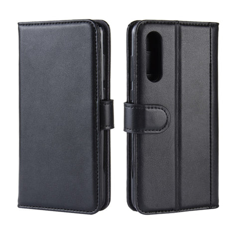 For Xiaomi Mi 9 / Mi 9 Explore Phone Cases Genuine Split Leather Wallet Mobile Cover Stand