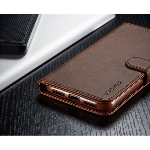 LC.IMEEKE Leather Wallet Stand Case for Xiaomi Redmi Note 7S / Note 7 / Note 7 Pro (India)