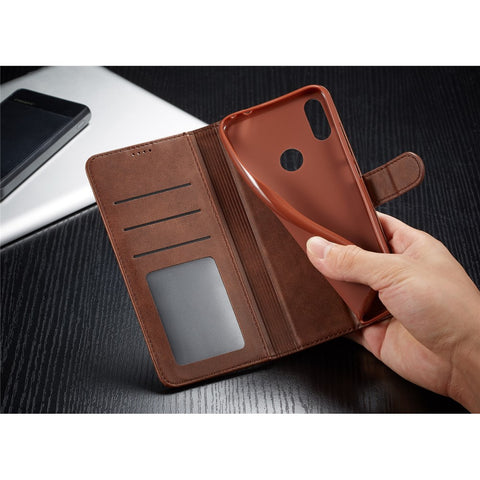 LC.IMEEKE Leather Wallet Stand Case for Xiaomi Redmi Note 7S / Note 7 / Note 7 Pro (India)