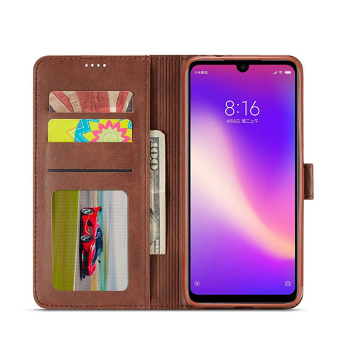 LC.IMEEKE Leather Wallet Stand Case for Xiaomi Redmi Note 7S / Note 7 / Note 7 Pro (India)