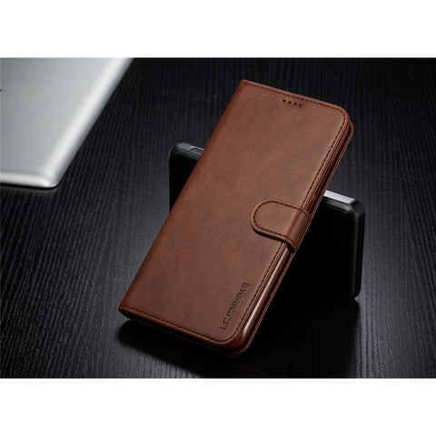 LC.IMEEKE Leather Wallet Stand Case for Xiaomi Redmi Note 7S / Note 7 / Note 7 Pro (India)