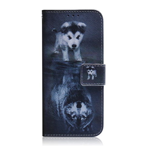 Pattern Printing Wallet Stand Protective Leather Case for Xiaomi Redmi 7 / Redmi Y3