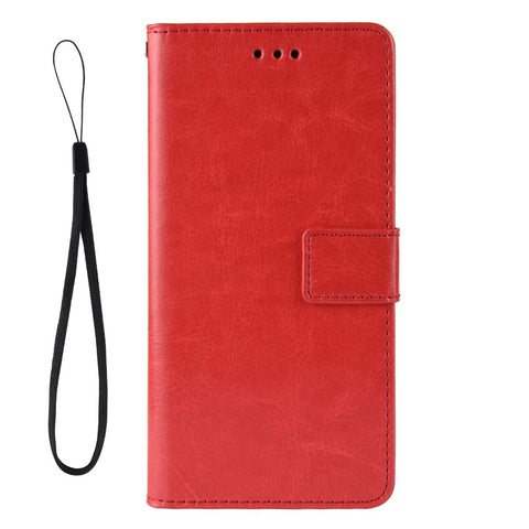 Crazy Horse Texture Leather Stand Wallet Phone Shell for Xiaomi Redmi 7A