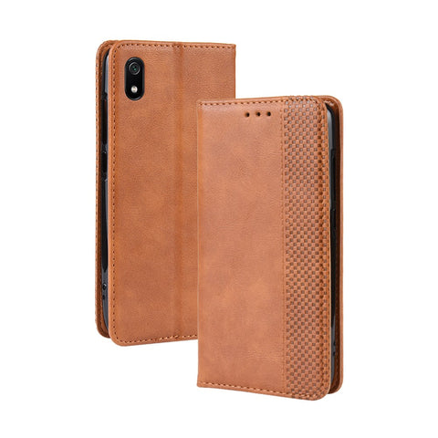 Vintage Style PU Leather Wallet Phone Cover for Xiaomi Redmi 7A