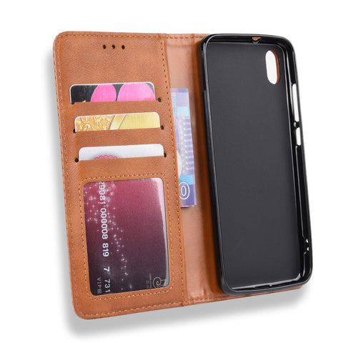 Vintage Style PU Leather Wallet Phone Cover for Xiaomi Redmi 7A