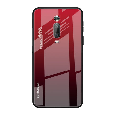 Gradient Color Glass + TPU Hybrid Case for Xiaomi Redmi Mi 9T / Mi 9T Pro