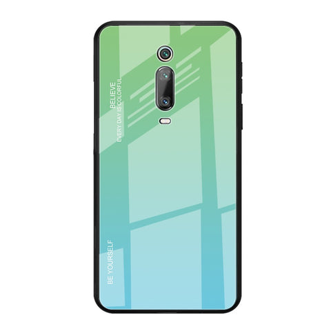 Gradient Color Glass + TPU Hybrid Case for Xiaomi Redmi Mi 9T / Mi 9T Pro